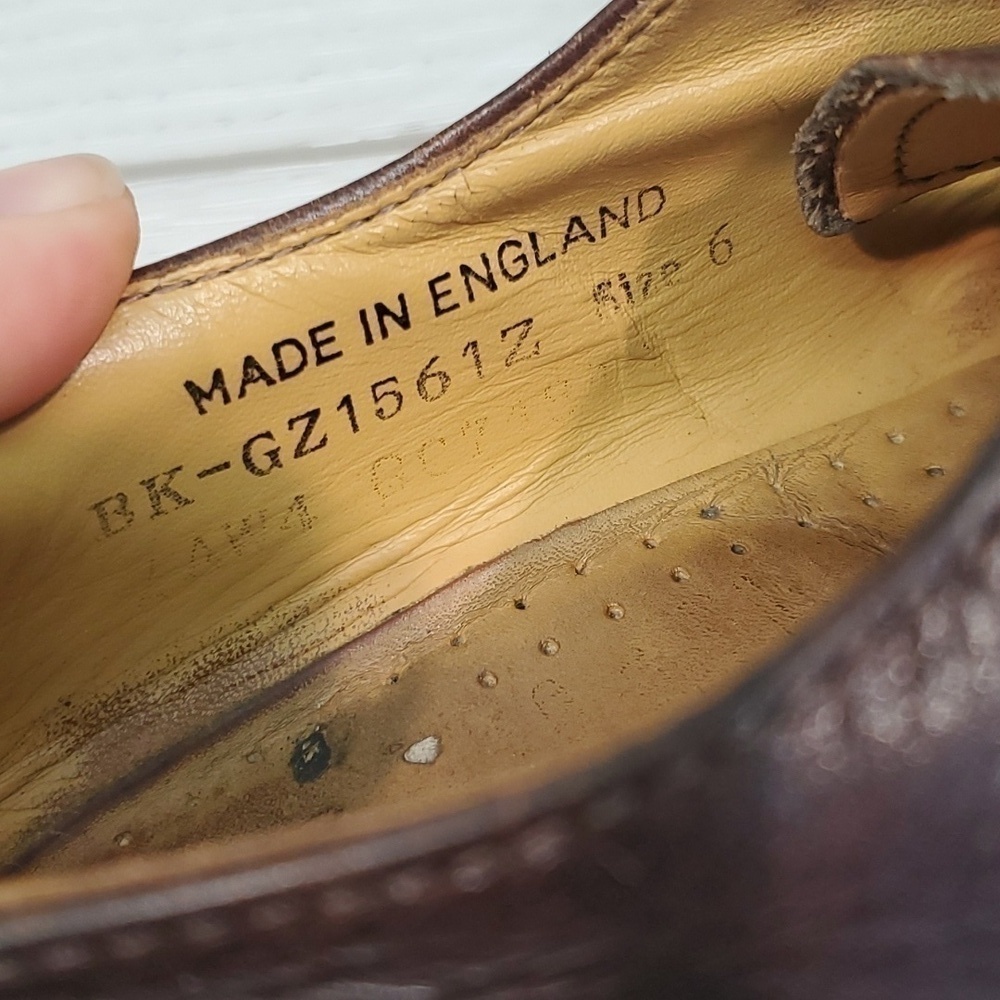 Vintage Doc Dr.Martens Mens Y2K Made in England boorish shoes sz UK 6 US 7 - Picture 13 of 15